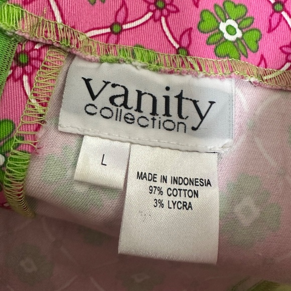 Vtg Pink & Green Fairy Core Preppy Patchwork Beaded Sequin Knee Length Skirt - Picture 9 of 9